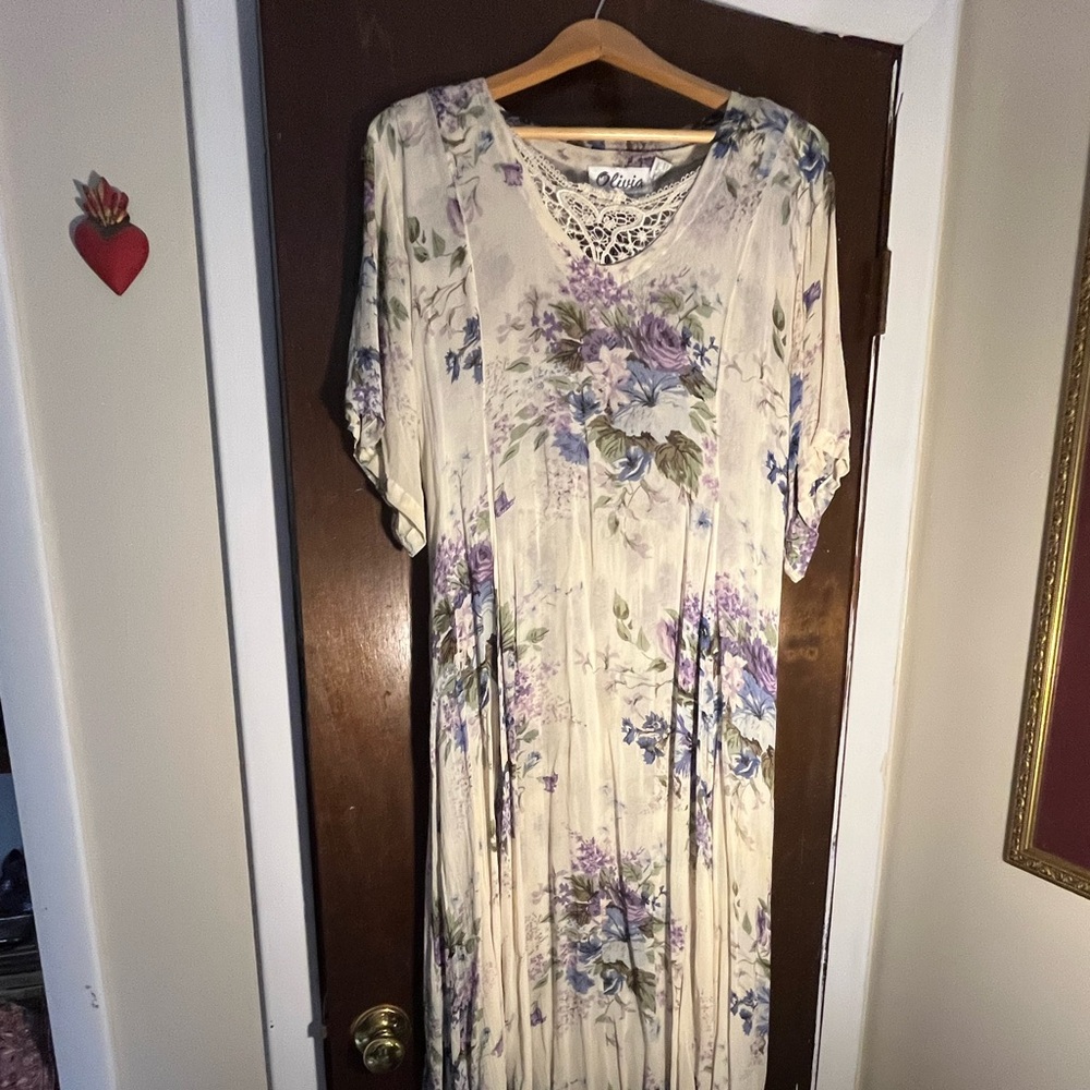 Floral Rayon Party Dress